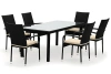 Обеденная группа «‎Гаити» 6x, столешница стекло