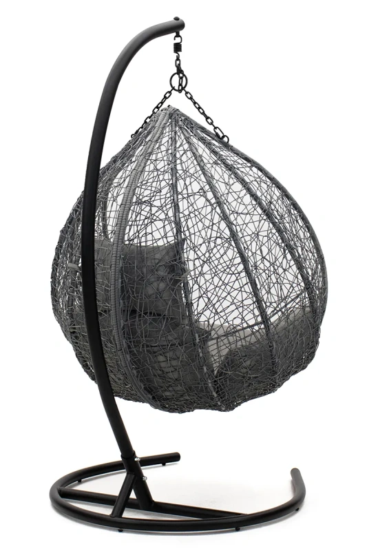 Подвесное кресло «Сорренто», ротанг серый Подвесное кресло «Сорренто», ротанг серый