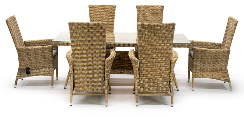 Обеденный комплект реклайнер «Терраса» на 6 персон