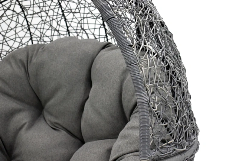 Подвесное кресло «Лаунж», ротанг серый