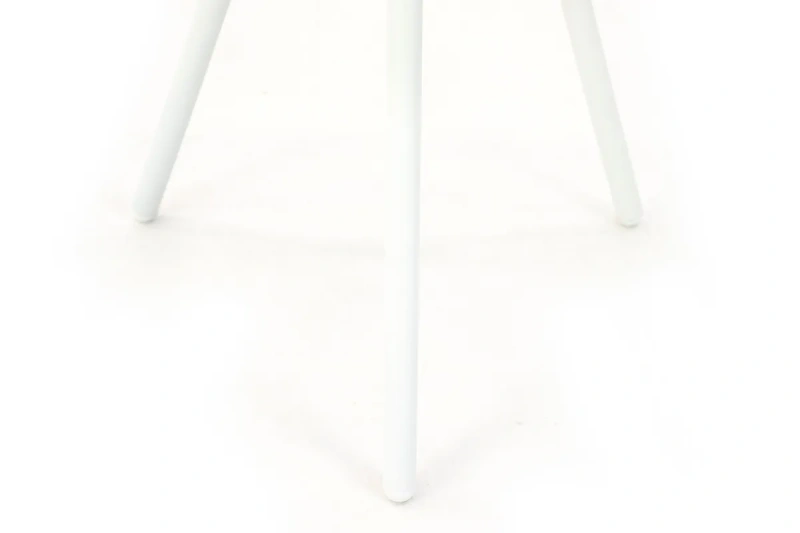 Кофейный стол «Акапулько», каркас белый, ротанг line белый