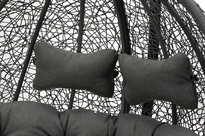 Подвесное кресло «Джимини», ротанг серый