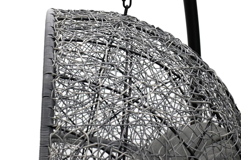 Подвесное кресло «Лаунж», ротанг серый